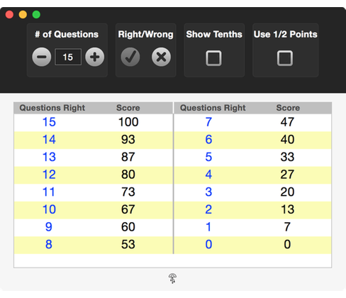 Easy Grade Mac app window
